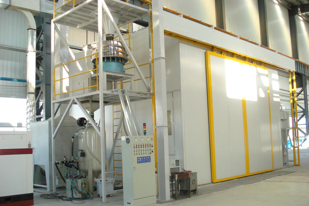 Abrasive-blasting-room