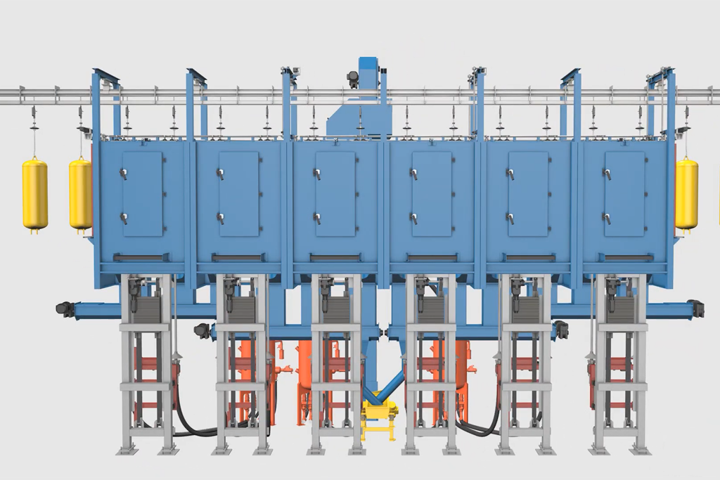 gas-cylinder-inner-wall-shot-peening machine