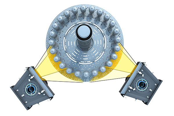 Disa-rotary-indexing-satellite-turn-table-turbine-blasting-machine1