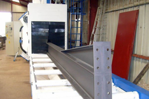 Tunnel-shot-blasting-machine-roller-for-plates-for-sheet-metal