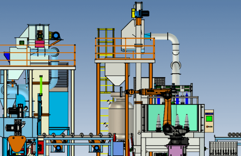 Interior-shot-Peening-Machine-for-artillery-shell-casing