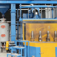 Interior shot Peening Machine for artillery shell casing1